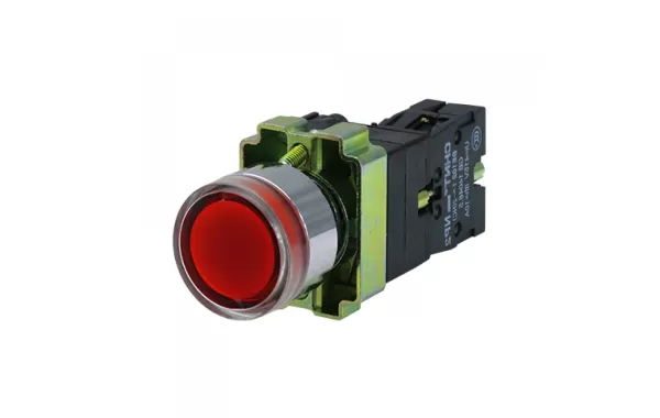 Pulsador 22mm Luminoso Rojo 1nc 220v-chint