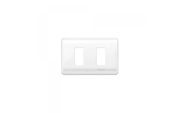 Placa Genesis 2 Puestos C/soporte Schneider Mwd130407422