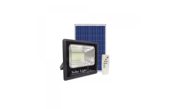 Kit Foco Reflector Led Con Panel Solar 40w Luz Fria Multichip-logic