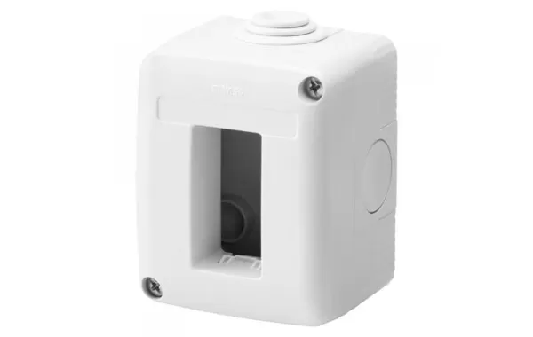 Caja Estanca Sobrepuesta 1 Modulo Ip40 Libre Halogeno Gewiss Ref Gw27001