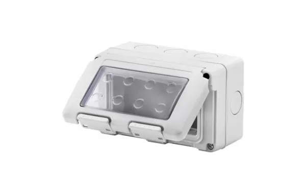 Caja Estanca Sobrepuesta 4 Modulo Ip55 Libre Halogeno Gewiss Ref Gw27044