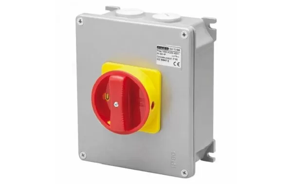Interruptor Rotatorio Sobrepuesto 3p 160a Ip65 M/roja Gewiss Ref Gw70578