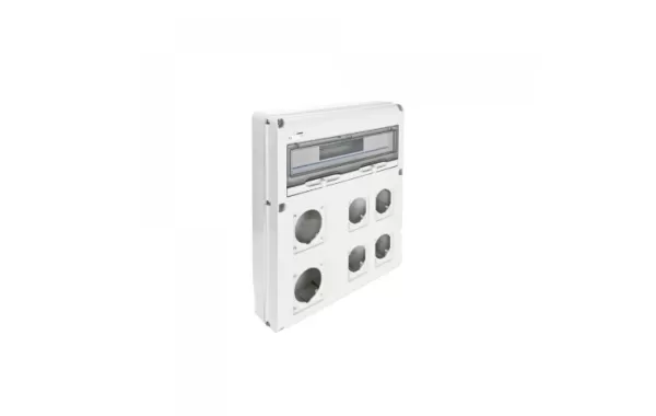 Tablero Faena 20 Cc Enchufe 4x16/32a+2x63a Libre Halogeno Gewiss Ref Gw68021n