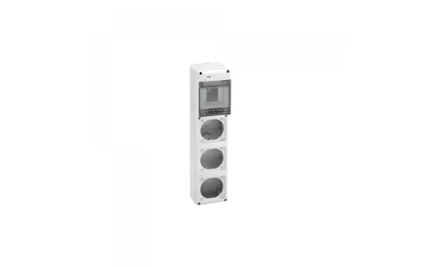 Tablero Faena 5 Cc Max 3 Enchufe 16a Libre Halogeno Gewiss Ref Gw68001n