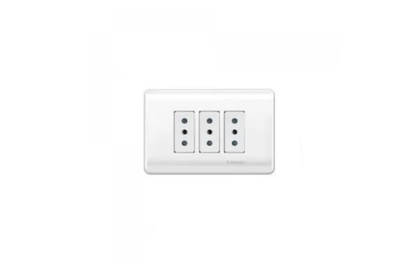 Enchufe Triple 10 Amp Genesis Blanco Schneider Mwd130327518