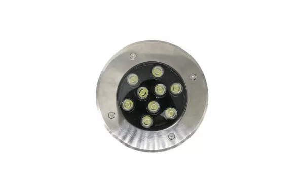 Foco Piso Led Embutido 9w Luz Calida