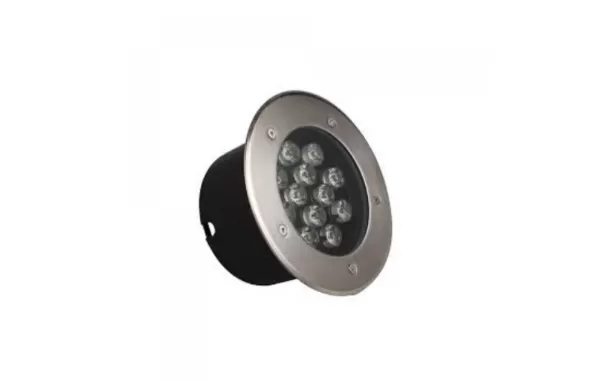 Foco Piso Led Embutido 12w Luz Calida 18cm-jie