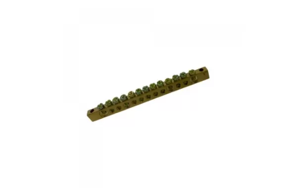 Barra Repartidora No Aislada Bronce Desnudo 13 Polos 125a - Saime