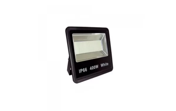 Foco Reflector Led Slim 400w Negro Luz Fria Jie Multichip Samsung