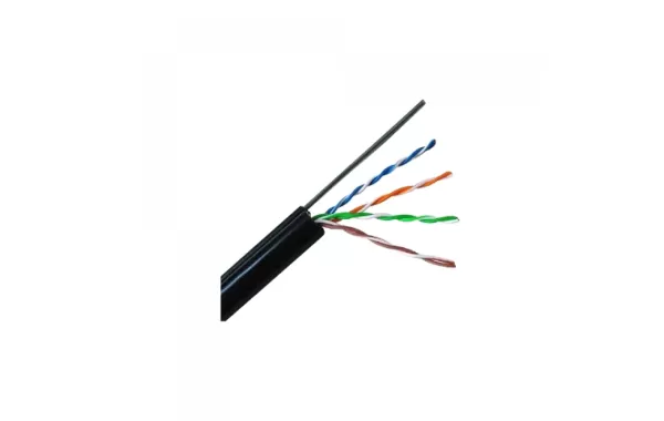 Cable Utp Cat 5 Unifilar Caja 305mt Exterior Negro Dm
