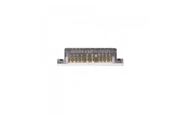 Barra Repartidora Bronce Cubierta Y Base Aislada Tipo Americana 10 Polos - Saime