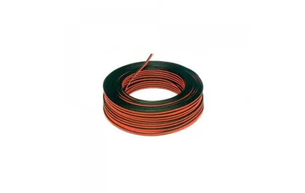 Cable Paralelo 2x22 Awg Negro/rojo X 100 Metros