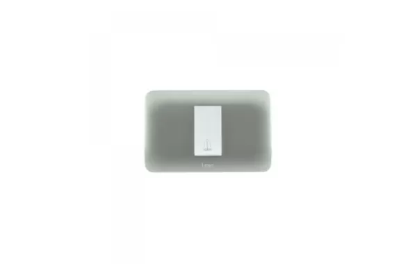 Interruptor Pulsador Timbre 10a 250v Blanco Plata Lexo