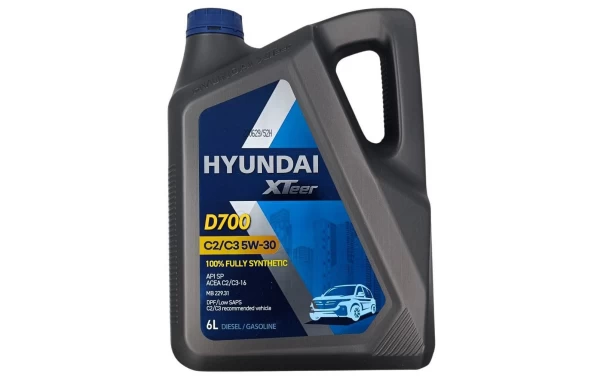 Aceite De Motor Hyundai Xteer 5W30 Diesel D700 DPF SN 6L - Aceite De Motor | ClickRepuestos