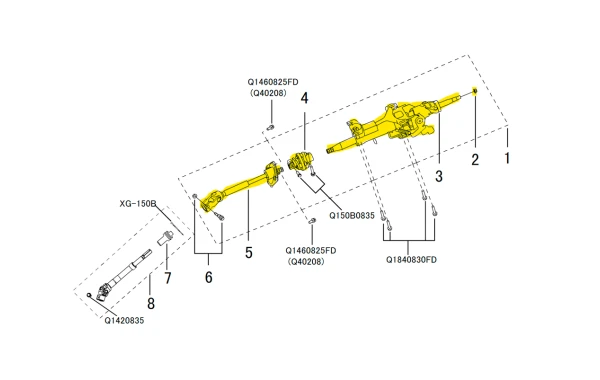Columna Direccion Great Wall Wingle para GREAT WALL WINGLE 2.8 - Columnas De Dirección | ClickRepuestos