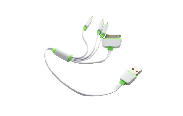 Cargador 77cw021 Cargador Usb 4 Conexiones Blanco/verde Cargador 77cw021 Cargador Usb 4 Conexiones Blanco/verde