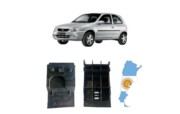Mensula Guia Parachoque Para OPEL CORSA 1993-1999 1.4-1.6 Mensula Guia Parachoque Para OPEL CORSA 1993-1999 1.4-1.6