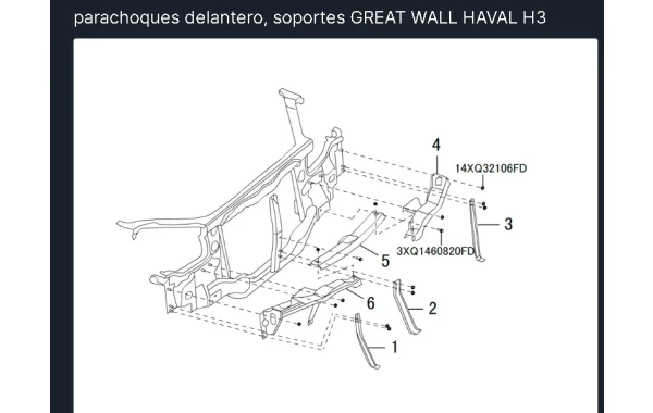 Frontal delantero para great wall haval h3 2012 2014 - Frontal Delantero | ClickRepuestos