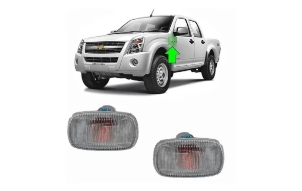 Farol lateral tapabarro para chevrolet d max