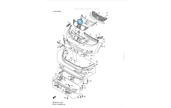 Mascara para suzuki sx4 2013 2015 1.6