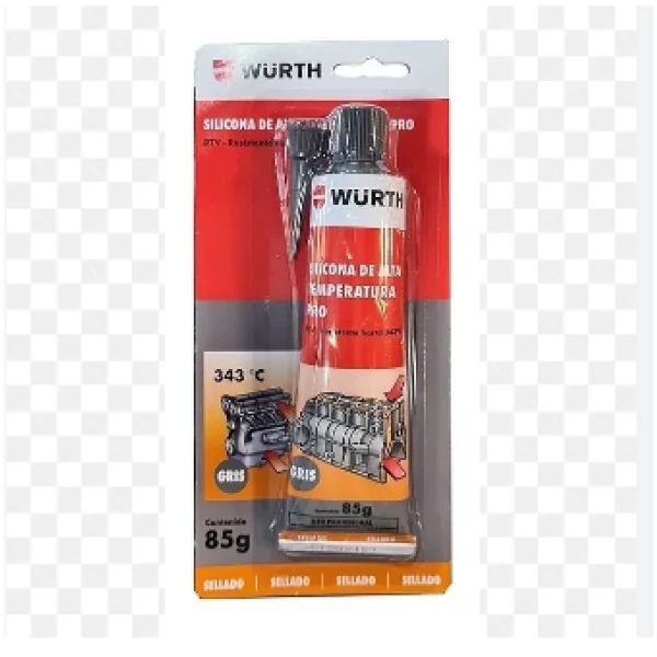 Aditivos SILICONA ALTA TEMPREATURA GRIS - WURTH 85G