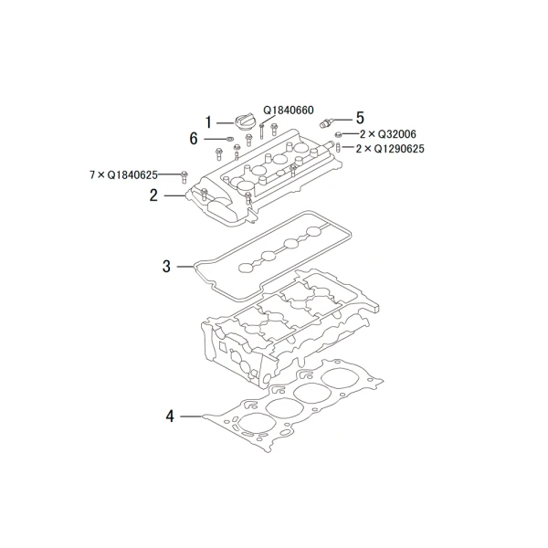 Empaquetadura Tapa Valvulas Para Haval H2 1.5 4g15b