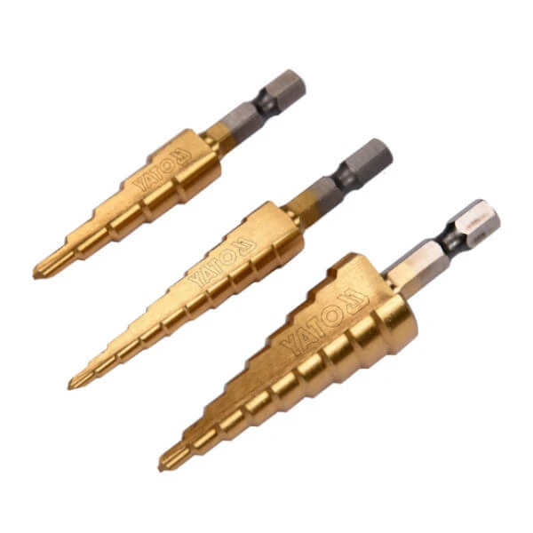 SET BROCAS ESCALONADAS YATO-44731 (3 PIEZAS) - Otras Herramientas | ClickRepuestos