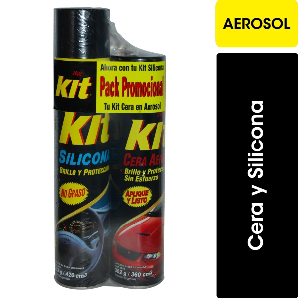 SILICONA SPRAY+CERA MARCA KIT