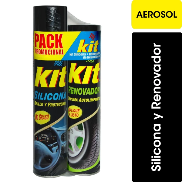 Pack Kit Silicona + Renovador De Neumaticos