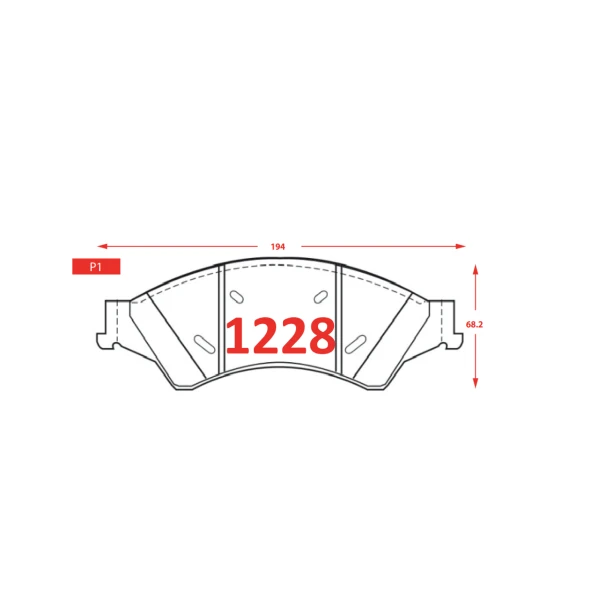 PASTILLA DE FRENO 1228 - GTX