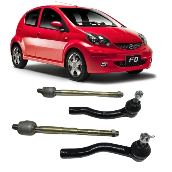 Pack Terminales + Axial De Direccion Para Byd F0 2010 2016 1.0