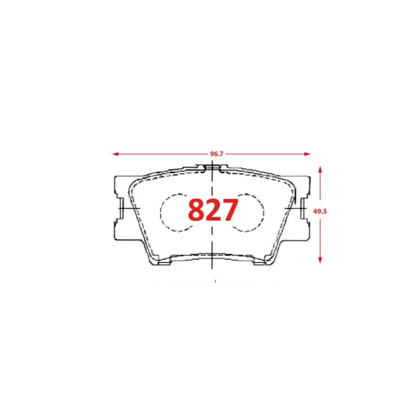 PASTILLA DE FRENO 0827 - GTX