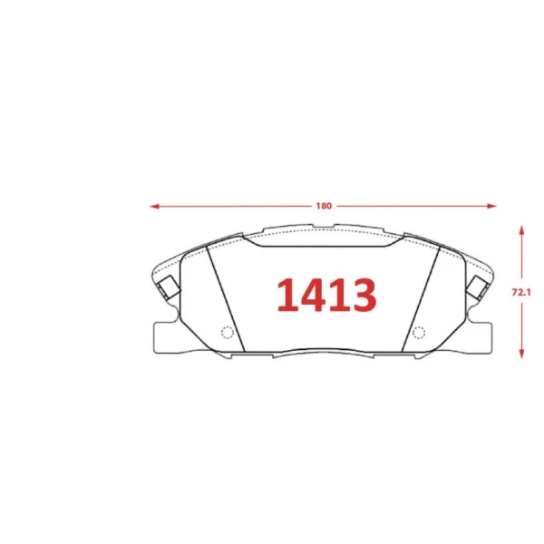 PASTILLA DE FRENO 1413 - GTX