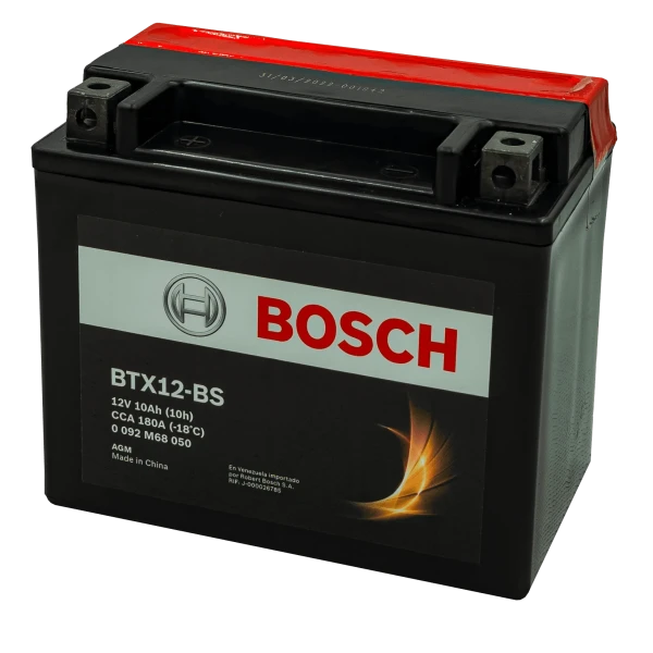 Bateria Moto (+-) Btx12-bs 10ah Cca 180a (bosch)