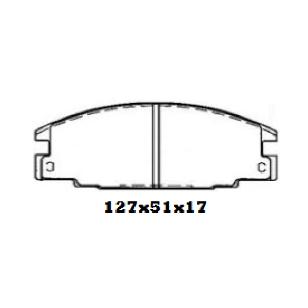 PASTILLAS DE FRENO CHEVROLET LUV 1.6-2.0-2.3 89->06 BBP - Juegos De Pastillas De Frenos | ClickRepuestos