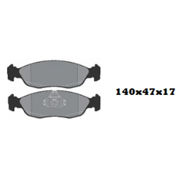 PASTILLAS DE FRENO CITROEN SAXO 1.6 98->06 BBP - Juegos De Pastillas De Frenos | ClickRepuestos
