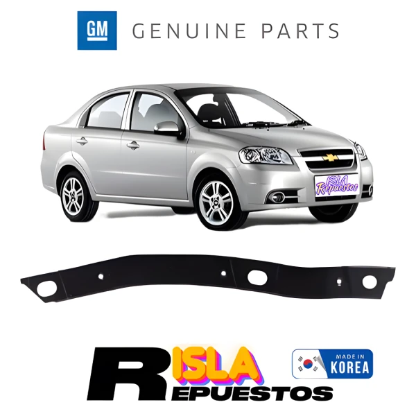 Mensulas guias parachoque delantero derecho para chevrolet aveo