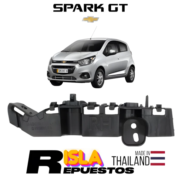 Mensula Guia Parachoque Para Chevrolet Spark Gt 2018 2022 1.2