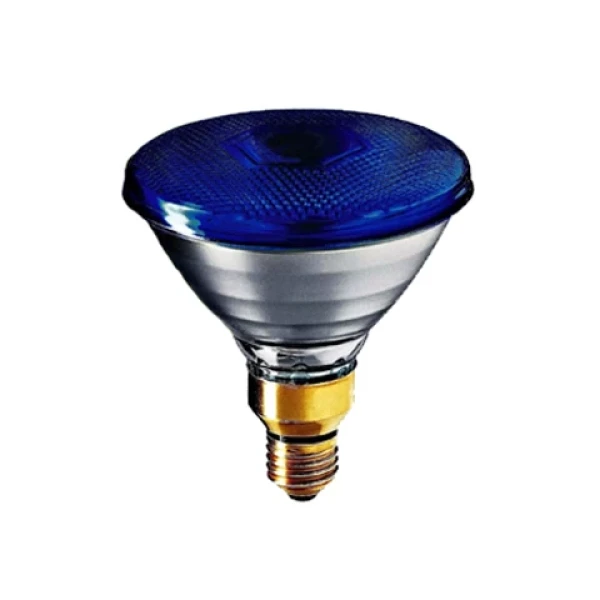 ampolleta par38 80watt e-27 azul