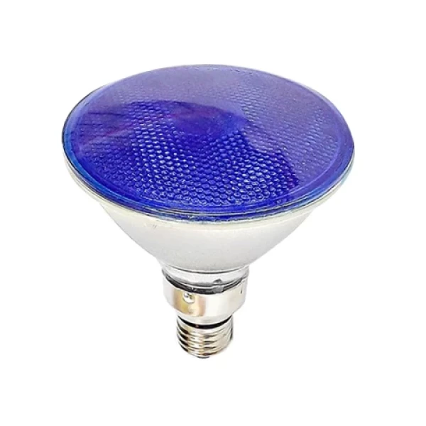 ampolleta par 38 e27 100watts azul