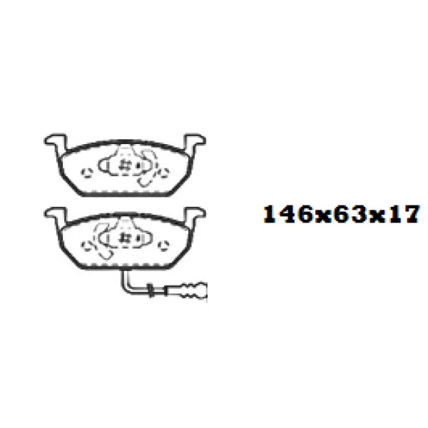 PASTILLAS DE FRENO DELANTERAS AUDI / SEAT / SKODA / VOLKSWAGEN ( ITAL: 1388 ) - BBP FULLCOPP