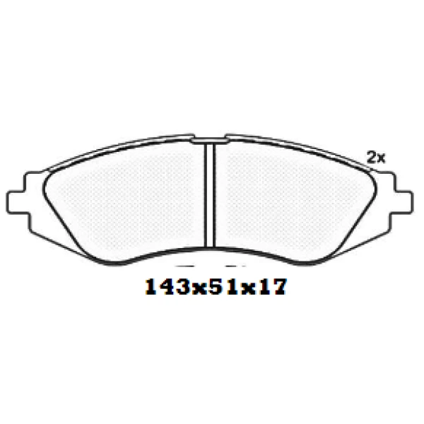 PASTILLAS DE FRENO DELATERA DAEWOO / CHEVROLET ITAL: 746 - BBP