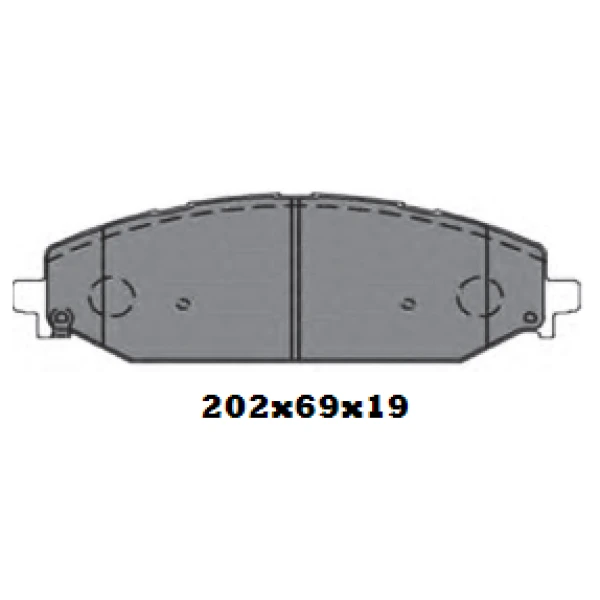 PASTILLAS DE FRENO DELANTERAS DODGE / CHRYSLER ( ITAL: 1520 ) - BBP FULLCOPP