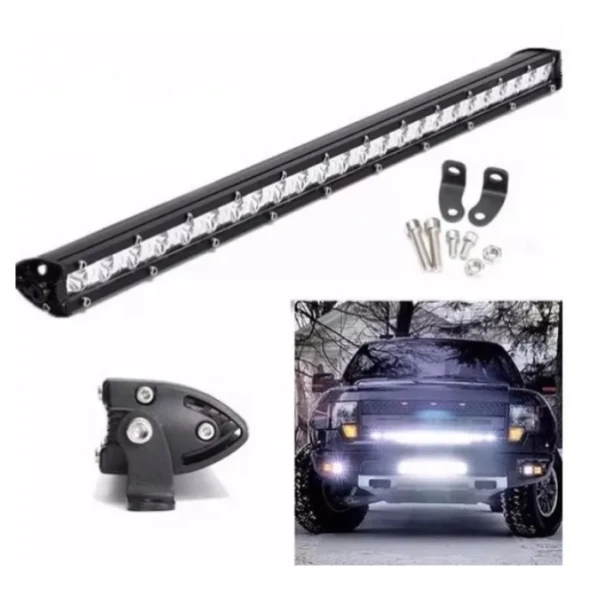 BARRA 18 LED FLASH BLANCA 350X30X47MM - Accesorios | ClickRepuestos