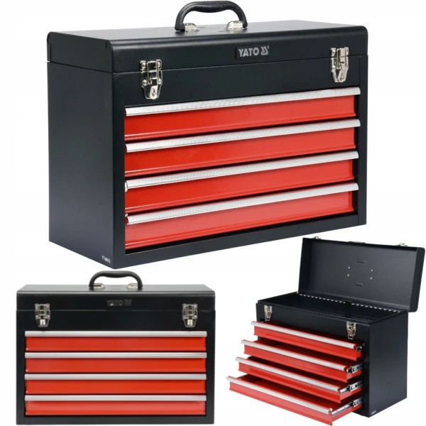 Caja Porta Herramienta 4 Compartimiento Yato Yt-08874