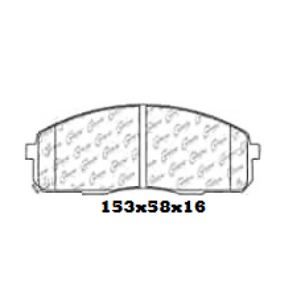 PASTILLAS DE FRENO DELANTERAS HYUNDAI / JAC ITAL : 780 - BBP