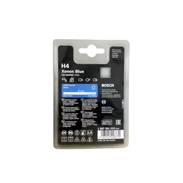 AMPOLLETA H4 XENON BLUE 12V 55/60W - BOSCH - Ampolletas | ClickRepuestos