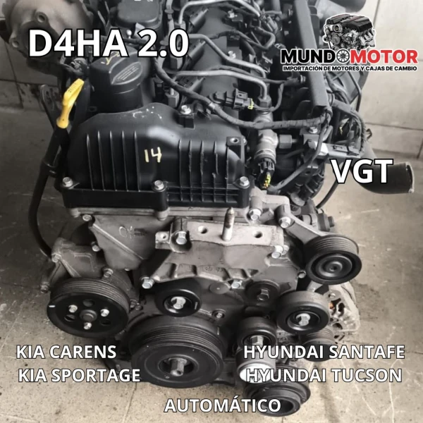 Motor Para Kia Sportage 2011 2018 2.0 16v D4ha Diesel
