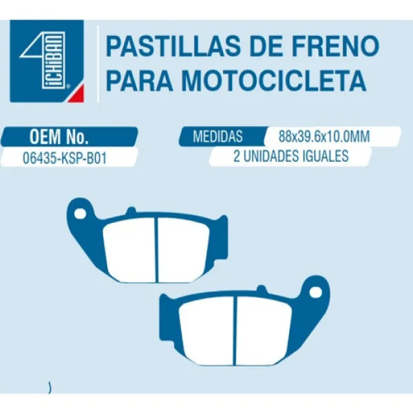 Pastilla De Freno Trasera Honda Xr-190 - Sin Categoría | ClickRepuestos