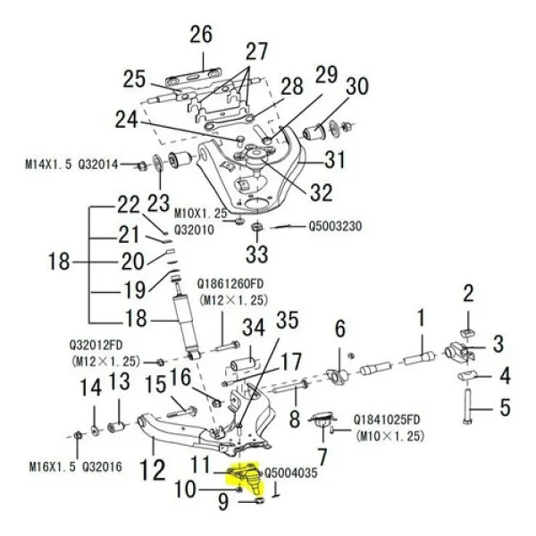 Rotula Inferior Great Wall Haval 3 Motor 2.0 4g63